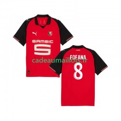 Stade Rennais Maillot avec flocage Seko Fofana 8 Domicile 2025-2026 ,Homme MC