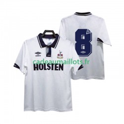 Tottenham Hotspur Maillot avec flocage 8 Rétro Domicile 1991 1993 ,Homme MC