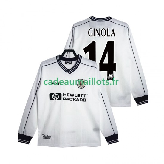 Tottenham Hotspur Maillot avec flocage GINOLA 14 Rétro Domicile 2004 2002 ,Homme ML