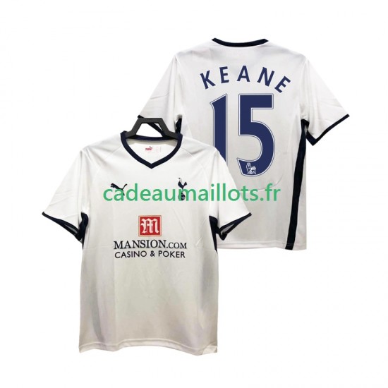 Tottenham Hotspur Maillot avec flocage Keane 15 Rétro Domicile 2008 2009 ,Homme MC