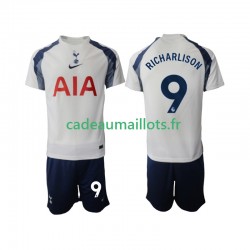Tottenham Hotspur Maillot avec flocage Richarlison 9 Domicile 2025-2026 ,Tenue Enfant MC
