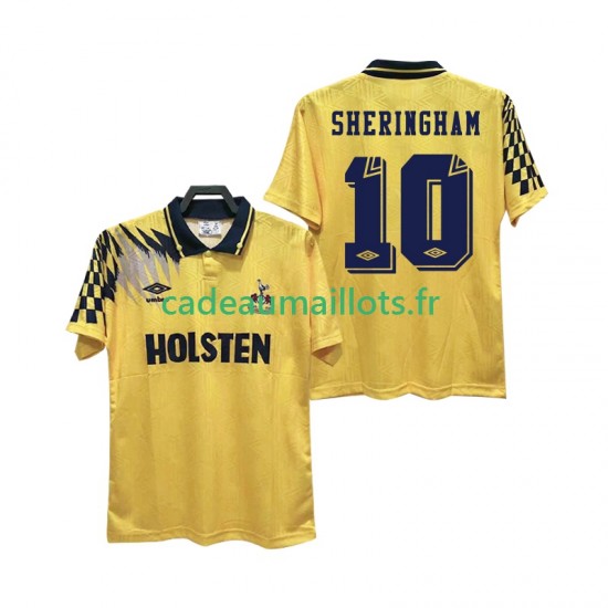 Tottenham Hotspur Maillot avec flocage SHERINGHAM 10 Rétro Extérieur 1992 1994 ,Homme MC