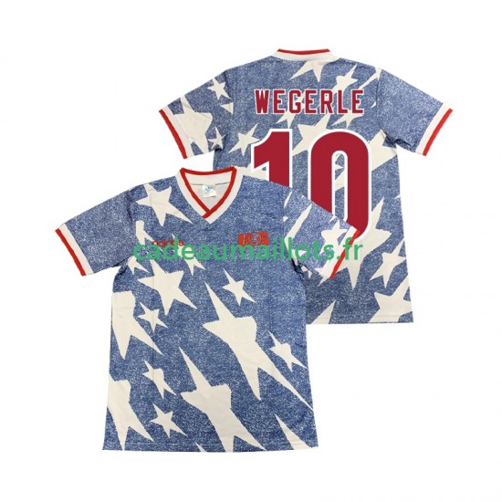 États-Unis Maillot avec flocage WEGERLE 10 Rétro Extérieur 1994 ,Homme MC