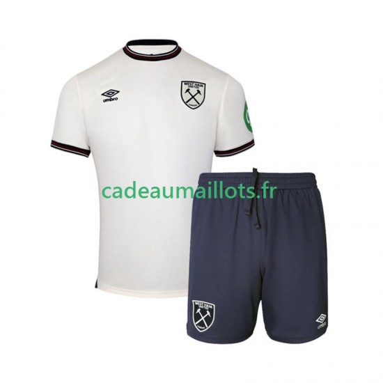 West Ham United Maillot avec flocage Extérieur 2025-2026 ,Tenue Enfant MC