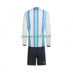 Argentine Maillot avec flocage Domicile Coupe du Monde 2026 ,Tenue Enfant ML