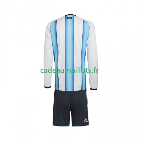 Argentine Maillot avec flocage Domicile Coupe du Monde 2026 ,Tenue Enfant ML