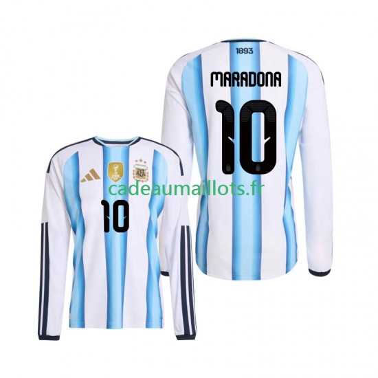 Argentine Maillot avec flocage Maradona 10 Domicile Coupe du Monde 2026 ,Homme ML