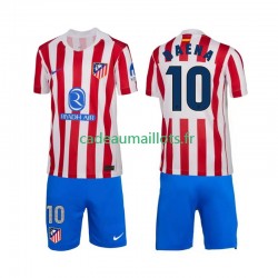 Atlético Madrid Maillot avec flocage Alex Baena 10 Domicile 2025-2026 ,Tenue Enfant MC
