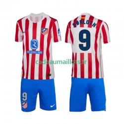 Atlético Madrid Maillot avec flocage Alexander Sorloth 9 Domicile 2025-2026 ,Tenue Enfant MC