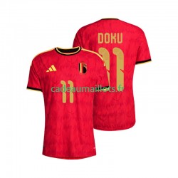 Belgique Maillot avec flocage Jeremy Doku 11 Domicile Coupe du Monde 2026 ,Homme MC