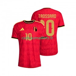Belgique Maillot avec flocage Leandro Trossard 10 Domicile Coupe du Monde 2026 ,Homme MC