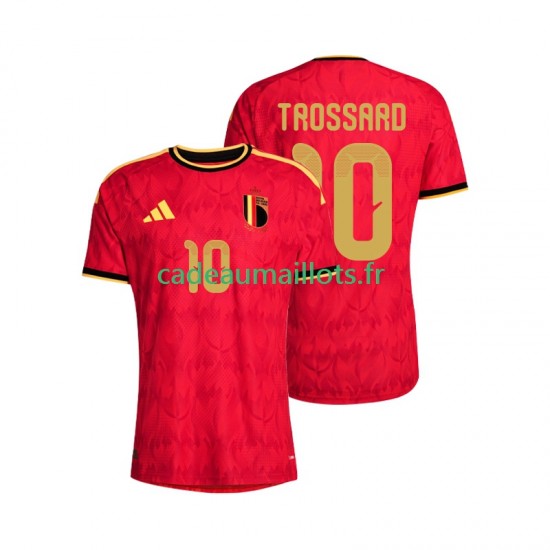 Belgique Maillot avec flocage Leandro Trossard 10 Domicile Coupe du Monde 2026 ,Homme MC
