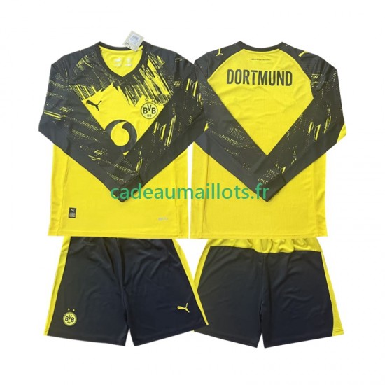 Borussia Dortmund Maillot avec flocage Domicile 2025-2026 ,Tenue Enfant ML