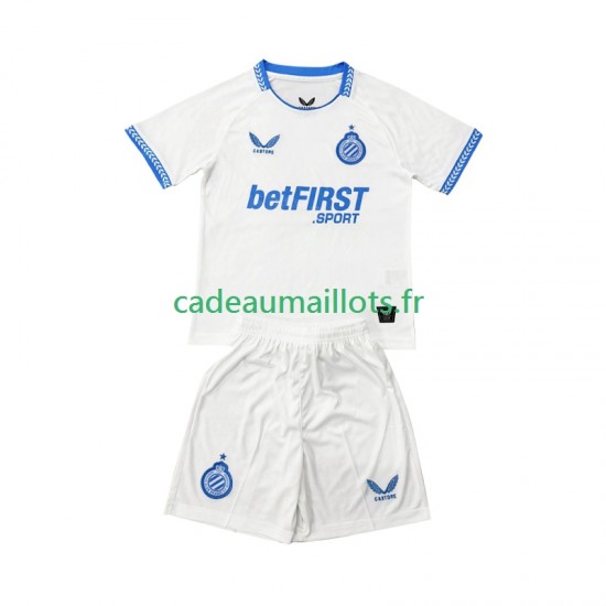 Club Brugge Maillot avec flocage Extérieur 2025-2026 ,Tenue Enfant MC