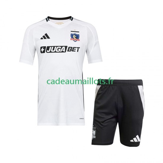 Colo-Colo Maillot avec flocage Domicile 2025-2026 ,Tenue Enfant MC