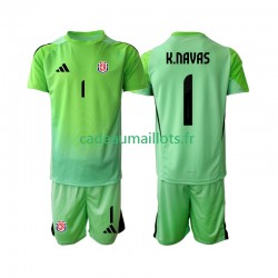 Costa Rica Maillot avec flocage Keylor Navas 1 Gardien Domicile 2025 ,Tenue Enfant MC