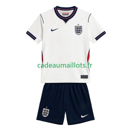 Angleterre Maillot avec flocage Domicile Coupe du Monde 2026 ,Tenue Enfant MC