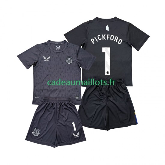 Everton Maillot avec flocage Pickford 1 Gardien Extérieur 2025-2026 ,Tenue Enfant MC