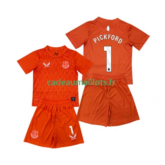 Everton Maillot avec flocage Pickford 1 Gardien 3ème 2025-2026 ,Tenue Enfant MC