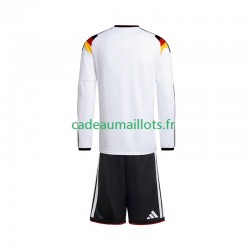 Allemagne Maillot avec flocage Domicile Coupe du Monde 2026 ,Tenue Enfant ML