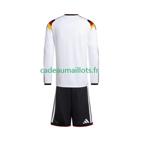Allemagne Maillot avec flocage Domicile Coupe du Monde 2026 ,Tenue Enfant ML
