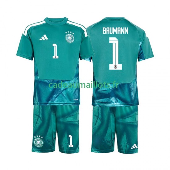 Allemagne Maillot avec flocage Oliver Baumann 1 Gardien Domicile Coupe du Monde 2026 ,Tenue Enfant MC