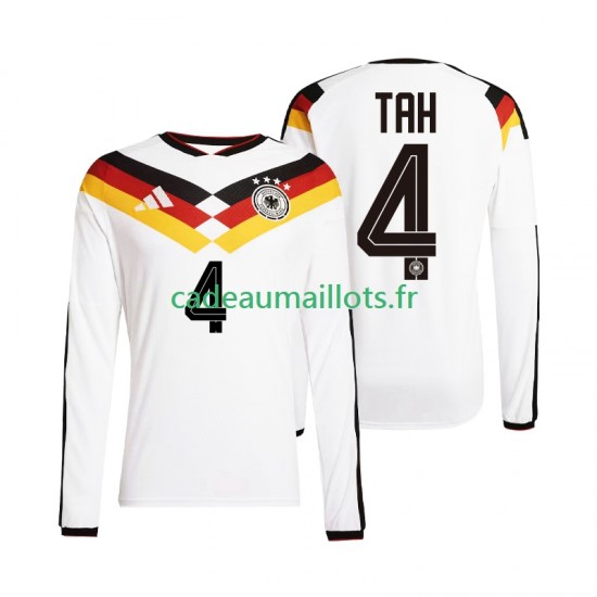 Allemagne Maillot avec flocage Jonathan Tah 4 Domicile Coupe du Monde 2026 ,Homme ML