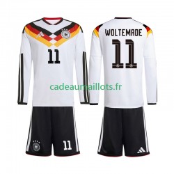 Allemagne Maillot avec flocage Woltemade 11 Domicile Coupe du Monde 2026 ,Tenue Enfant ML