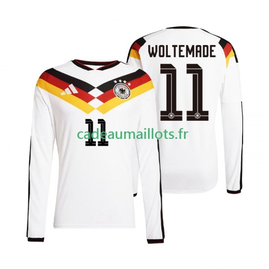 Allemagne Maillot avec flocage Woltemade 11 Domicile Coupe du Monde 2026 ,Homme ML