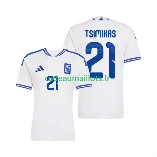 Grèce Maillot avec flocage Konstantinos Tsimikas 21 Domicile 2026 ,Homme MC