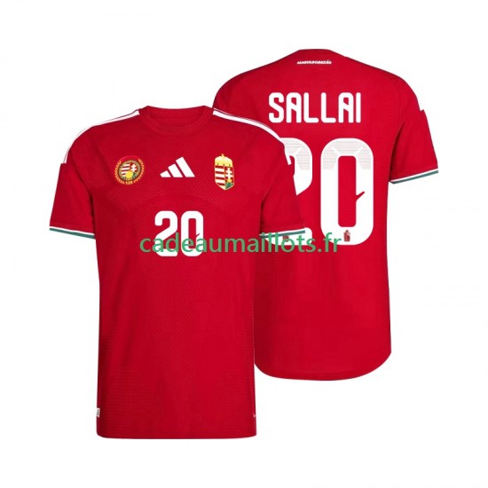 Hongrie Maillot avec flocage Sallai 20 Domicile Coupe du Monde 2026 ,Homme MC