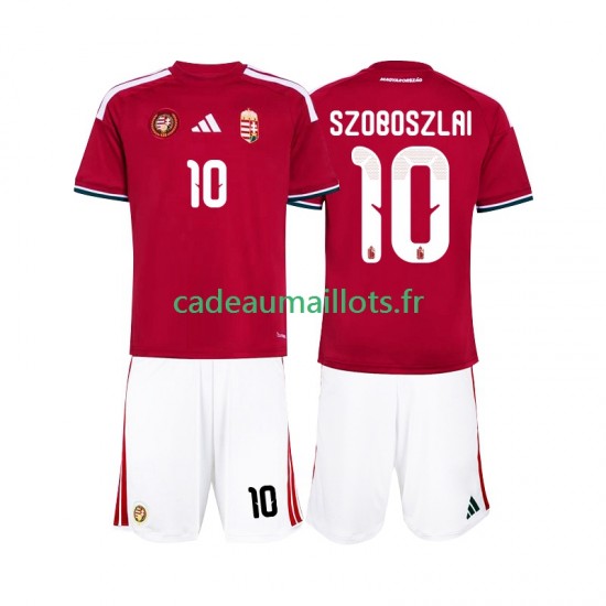 Hongrie Maillot avec flocage Szoboszlai 10 Domicile Coupe du Monde 2026 ,Tenue Enfant MC