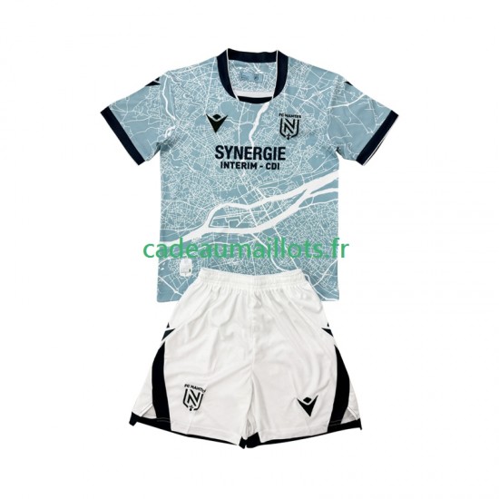 Nantes Maillot avec flocage Extérieur 2025-2026 ,Tenue Enfant MC