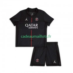 Paris Saint-Germain Maillot avec flocage 4ème 2025-2026 ,Tenue Enfant MC