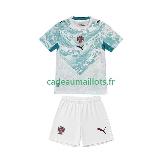 Portugal Maillot avec flocage Extérieur Coupe du Monde 2026 ,Tenue Enfant MC