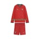 Portugal Maillot avec flocage Domicile Coupe du Monde 2026 ,Tenue Enfant ML