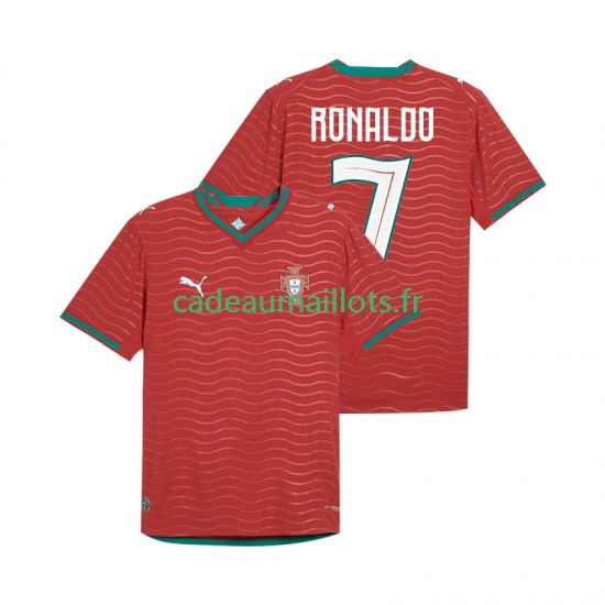 Portugal Maillot avec flocage Cristiano Ronaldo 7 Domicile Coupe du Monde 2026 ,Homme MC