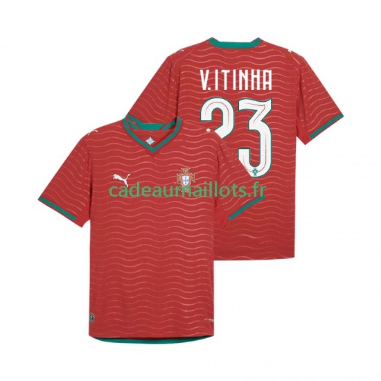 Portugal Maillot avec flocage Vitinha 23 Domicile Coupe du Monde 2026 ,Homme MC