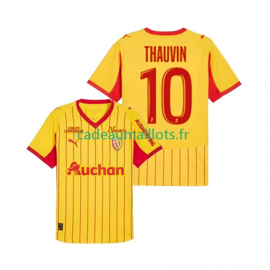 RC Lens Maillot avec flocage Florian Thauvin 10 Domicile 2025-2026 ,Homme MC RC Lens Maillot avec flocage Florian Thauvin 10 Domicile 2025-2026 ,Homme MC