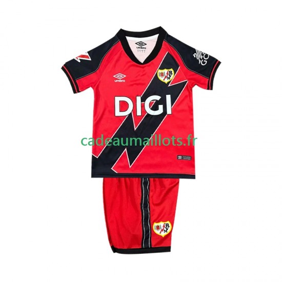 Rayo Vallecano Maillot avec flocage Extérieur 2025-2026 ,Tenue Enfant MC