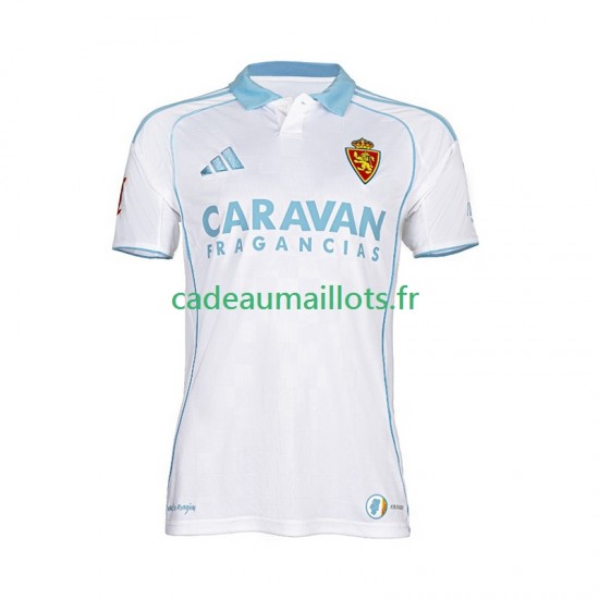Real Zaragoza Maillot avec flocage Domicile 2025-2026 ,Homme MC