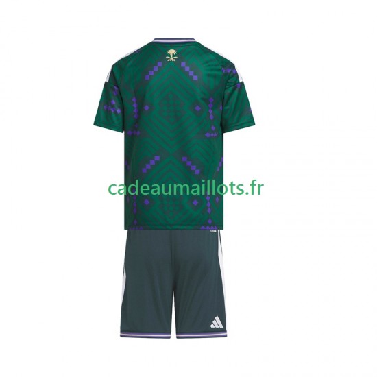 Arabie saoudite Maillot avec flocage Domicile Coupe du Monde 2026 ,Tenue Enfant MC