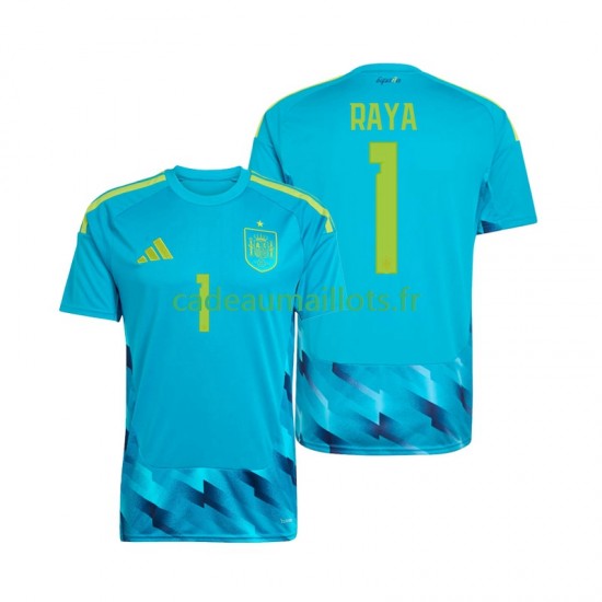 Espagne Maillot avec flocage David Raya 1 Gardien Domicile Coupe du Monde 2026 ,Homme MC