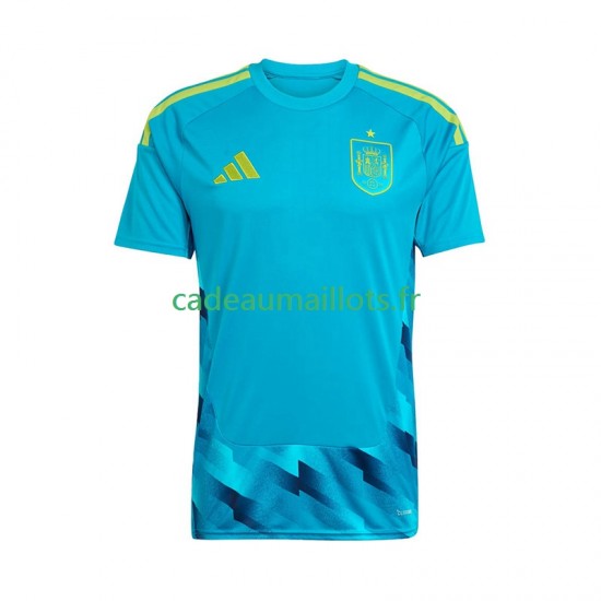 Espagne Maillot avec flocage Gardien Domicile Coupe du Monde 2026 ,Homme MC