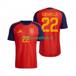 Espagne Maillot avec flocage Marc Cucurella 22 Domicile Coupe du Monde 2026 ,Homme MC