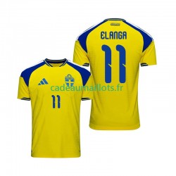 Suède Maillot avec flocage Anthony Elanga 11 Domicile 2026 ,Homme MC