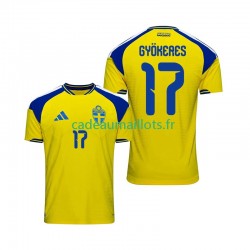 Suède Maillot avec flocage Viktor Gyokeres 17 Domicile 2026 ,Homme MC