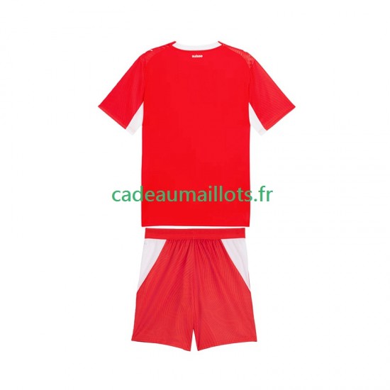 Suisse Maillot avec flocage Domicile Coupe du Monde 2026 ,Tenue Enfant MC