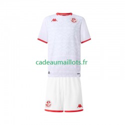 Tunisie Maillot avec flocage Extérieur 2025 ,Tenue Enfant MC