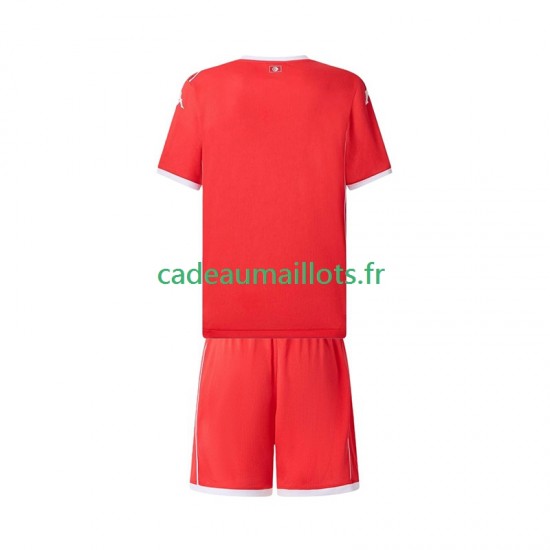 Tunisie Maillot avec flocage Domicile 2025 ,Tenue Enfant MC
